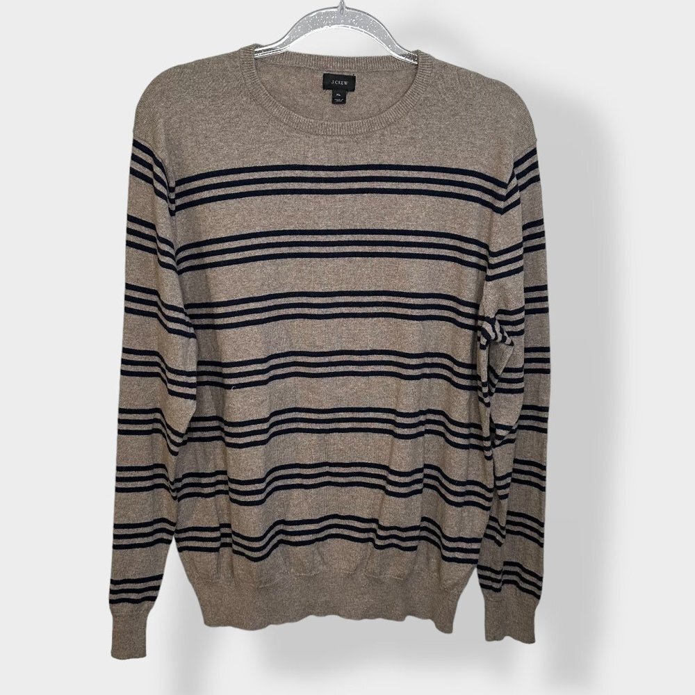 J Crew Men's Striped Cashmere Blend‎ Sweater